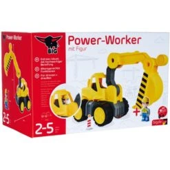 BIG Power-Worker Bagger + Figur, Spielfahrzeug -Spielwarenladen BIG Power Worker Bagger Figur Spielfahrzeug@@1788618 1