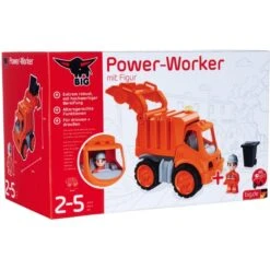 BIG Power-Worker Müllwagen + Figur, Spielfahrzeug -Spielwarenladen BIG Power Worker M llwagen Figur Spielfahrzeug@@1788621 1