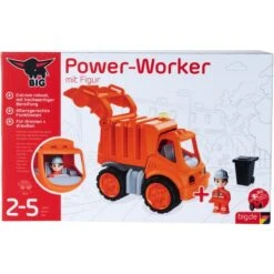 BIG Power-Worker Müllwagen + Figur, Spielfahrzeug -Spielwarenladen BIG Power Worker M llwagen Figur Spielfahrzeug@@1788621 2