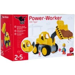 BIG Power-Worker Radlader + Figur, Spielfahrzeug -Spielwarenladen BIG Power Worker Radlader Figur Spielfahrzeug@@1788620 1