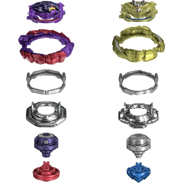 Hasbro Beyblade Burst QuadDrive Cyclone Belfyre F7 Und Berserk Balderov B7, Geschicklichkeitsspiel – Bild 5