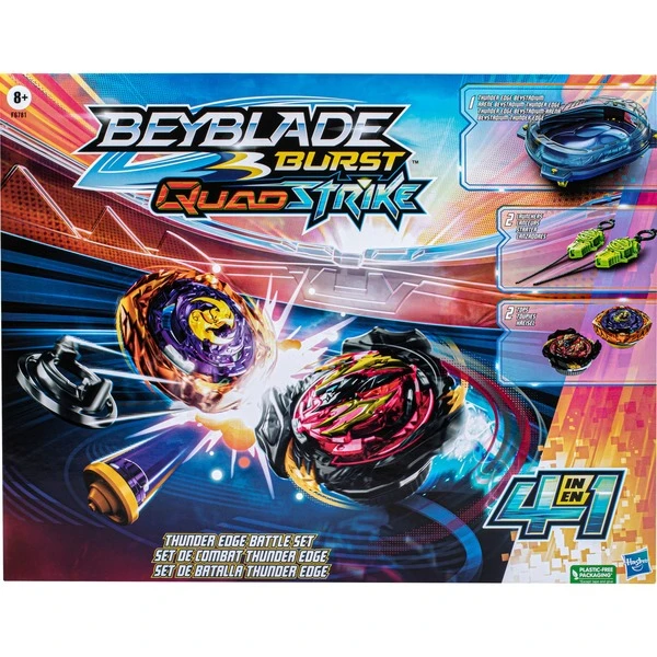 Hasbro Beyblade Burst QuadStrike Thunder Edge Battle Set, Geschicklichkeitsspiel 5 Hasbro Beyblade Burst QuadStrike Thunder Edge Battle Set, Geschicklichkeitsspiel – Bild 3
