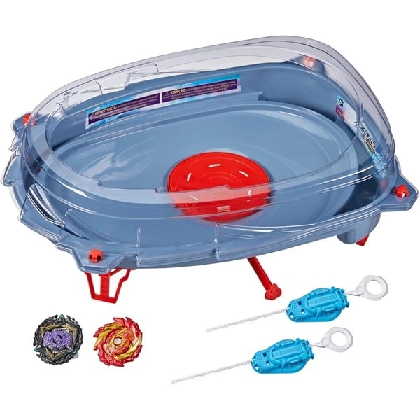 Hasbro Beyblade Burst Surge Speedstorm Motor Strike Battle Set, Geschicklichkeitsspiel