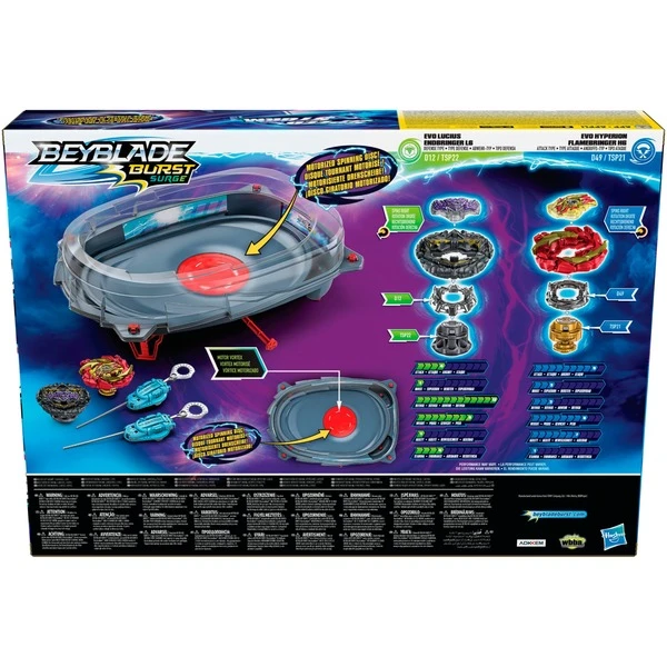 Hasbro Beyblade Burst Surge Speedstorm Motor Strike Battle Set, Geschicklichkeitsspiel – Bild 4