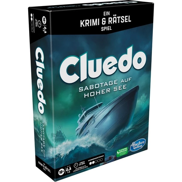 Hasbro Cluedo Sabotage Auf Hoher See, Brettspiel