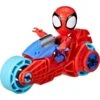 Hasbro Marvel Spidey And His Amazing Friends Spidey Actionfigur Mit Motorrad, Spielfahrzeug -Spielwarenladen Hasbro Marvel Spidey and His Amazing Friends Spidey Actionfigur mit Motorrad Spielfahrzeug@@1894001