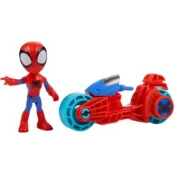 Hasbro Marvel Spidey And His Amazing Friends Spidey Actionfigur Mit Motorrad, Spielfahrzeug -Spielwarenladen Hasbro Marvel Spidey and His Amazing Friends Spidey Actionfigur mit Motorrad Spielfahrzeug@@1894001 1
