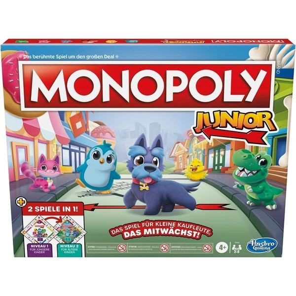 Hasbro Monopoly Junior, Brettspiel 6 Hasbro Monopoly Junior, Brettspiel – Bild 4