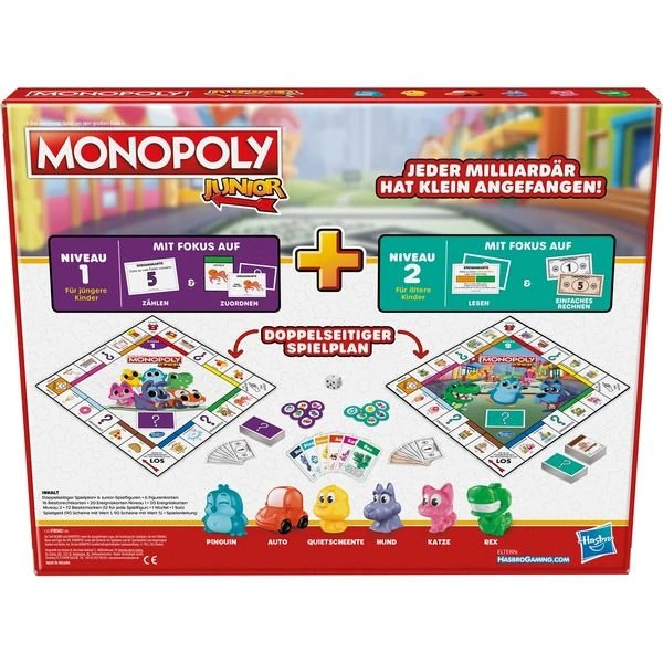Hasbro Monopoly Junior, Brettspiel 7 Hasbro Monopoly Junior, Brettspiel – Bild 5