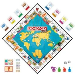 Hasbro Monopoly Reise Um Die Welt, Brettspiel -Spielwarenladen Hasbro Monopoly Reise um die Welt Brettspiel@@1858540 5