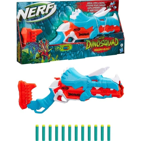 Hasbro Nerf DinoSquad Tricera-Blast, Nerf Gun 4 Hasbro Nerf DinoSquad Tricera-Blast, Nerf Gun – Bild 2