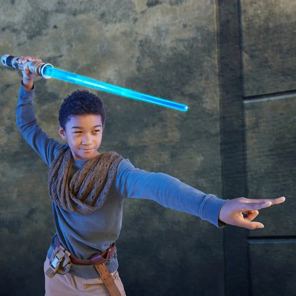 Hasbro Star Wars Lightsaber Forge Obi-Wan Kenobi Elektronisches Blaues Lichtschwert, Rollenspiel – Bild 5