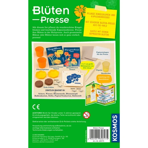 KOSMOS Blütenpresse, Experimentierkasten 4 KOSMOS Blütenpresse, Experimentierkasten – Bild 2