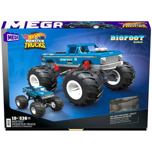 MEGA Hot Wheels Collector Bigfoot Monster Truck Auto, Konstruktionsspielzeug – Bild 6