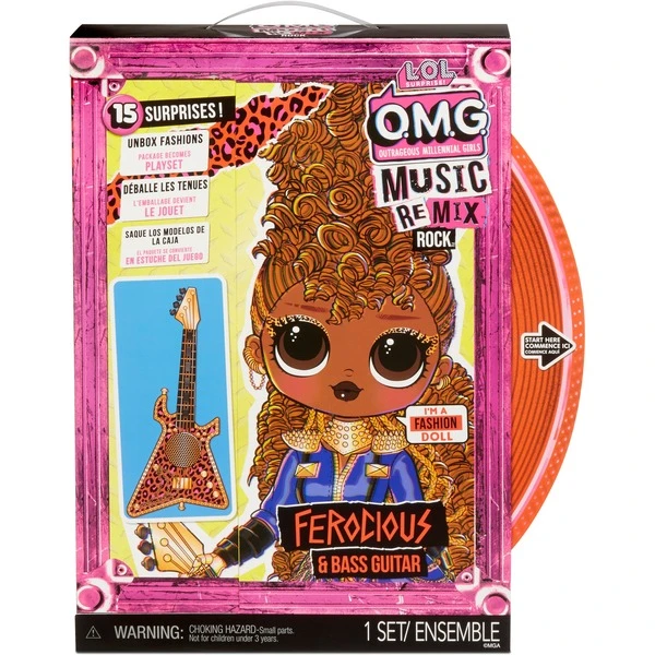 MGA Entertainment L.O.L. Surprise OMG Remix Rock - Ferocious And Bass Guitar, Puppe 5 MGA Entertainment L.O.L. Surprise OMG Remix Rock - Ferocious And Bass Guitar, Puppe – Bild 3