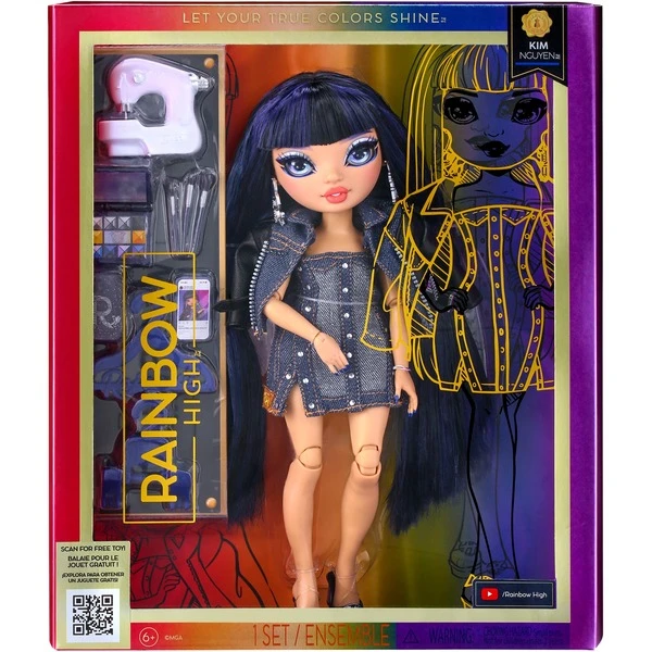 MGA Entertainment Rainbow High S23 Blue Fashion Doll - Kim Nguyen, Puppe