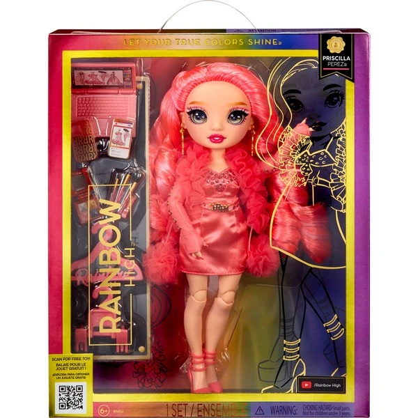 MGA Entertainment Rainbow High S23 Pink Fashion Doll - Priscilla Perez, Puppe