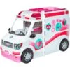 Mattel Barbie 2-in-1 Krankenwagen Spielset (mit Licht & Geräuschen), Spielfahrzeug -Spielwarenladen Mattel Barbie 2 in 1 Krankenwagen Spielset mit Licht Ger uschen Spielfahrzeug@@1ssmubcq 1