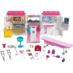 Mattel Barbie 2-in-1 Krankenwagen Spielset (mit Licht & Geräuschen), Spielfahrzeug -Spielwarenladen Mattel Barbie 2 in 1 Krankenwagen Spielset mit Licht Ger uschen Spielfahrzeug@@1ssmubcq 7