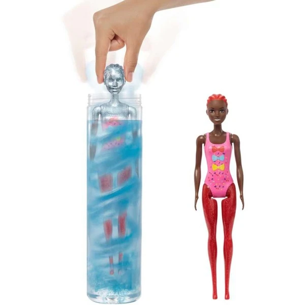 Mattel Barbie Color Reveal Glitzer! Haarwechsel Puppe Glitzerblau Mit 25 Überraschungen – Bild 3