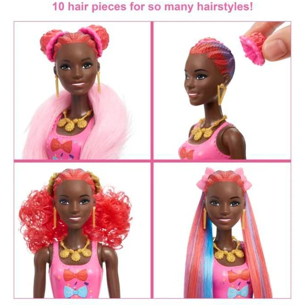 Mattel Barbie Color Reveal Glitzer! Haarwechsel Puppe Glitzerblau Mit 25 Überraschungen – Bild 5