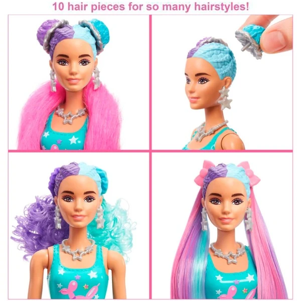 Mattel Barbie Color Reveal Glitzer! Haarwechsel Puppe Glitzerviolett Mit 25 Überraschungen – Bild 4