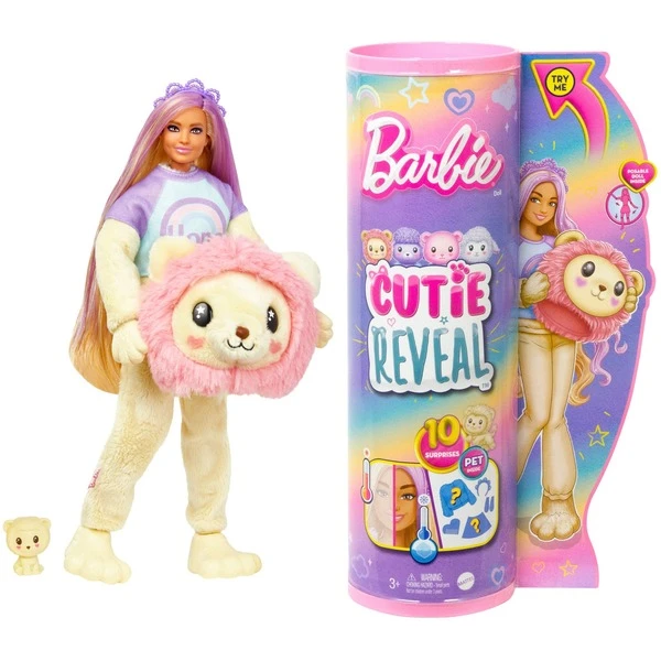 Mattel Barbie Cutie Reveal Cozy Cute Serie - Löwe, Puppe – Bild 2