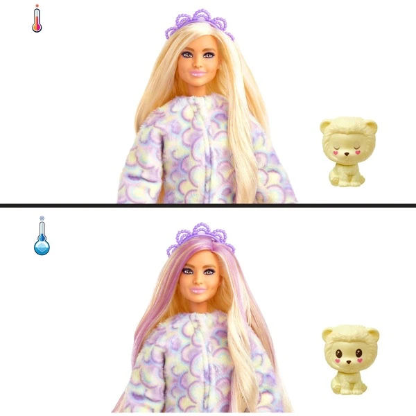 Mattel Barbie Cutie Reveal Cozy Cute Serie - Löwe, Puppe – Bild 4