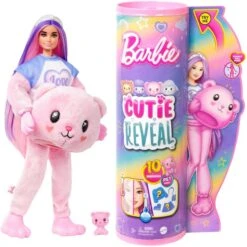 Mattel Barbie Cutie Reveal Cozy Cute Serie - Teddybär, Puppe -Spielwarenladen Mattel Barbie Cutie Reveal Cozy Cute Serie Teddyb r Puppe@@1919234 1