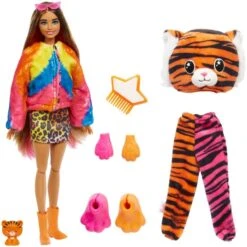 Mattel Barbie Cutie Reveal Dschungel Serie - Tiger, Puppe -Spielwarenladen Mattel Barbie Cutie Reveal Dschungel Serie Tiger Puppe@@100024218 1