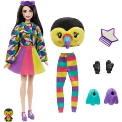 Mattel Barbie Cutie Reveal Dschungel Serie - Tukan, Puppe -Spielwarenladen Mattel Barbie Cutie Reveal Dschungel Serie Tukan Puppe@@100024222 1