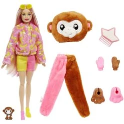 Mattel Barbie Cutie Reveal Dschungel Serie - Äffchen, Puppe -Spielwarenladen Mattel Barbie Cutie Reveal Dschungel Serie ffchen Puppe@@100024228 1