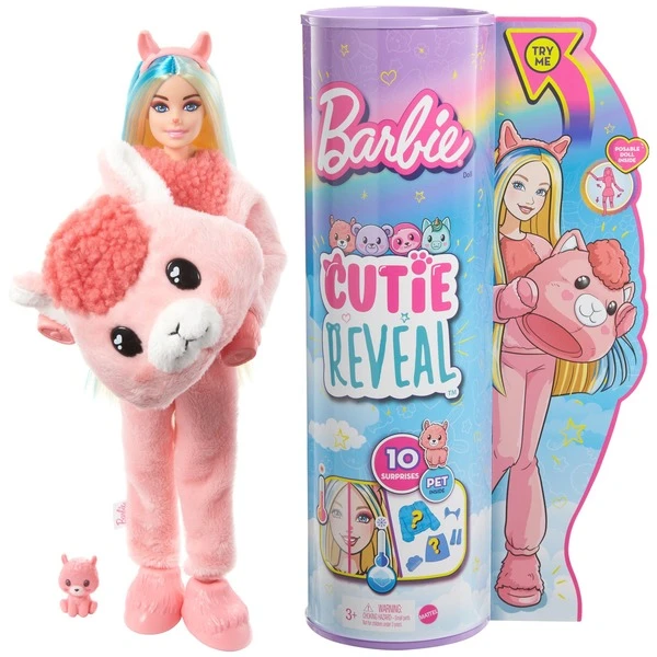 Mattel Barbie Cutie Reveal Traumland Fantasie Puppe Lama Und 10 Überraschungen – Bild 6