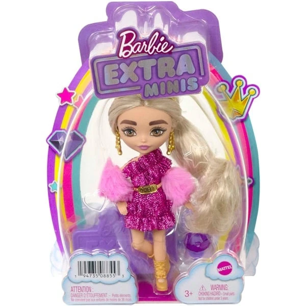 Mattel Barbie Extra Mini Puppe Mit Goldener Krone (blond) – Bild 6