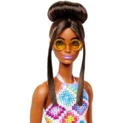 Mattel Barbie Fashionistas-Puppe Mit Dutt Und Gehäkeltem Kleid -Spielwarenladen Mattel Barbie Fashionistas Puppe mit Dutt und geh keltem Kleid@@1919155 5