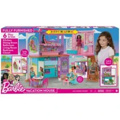 Mattel Barbie Malibu Haus, Spielgebäude -Spielwarenladen Mattel Barbie Malibu Haus Spielgeb ude@@1846659 13