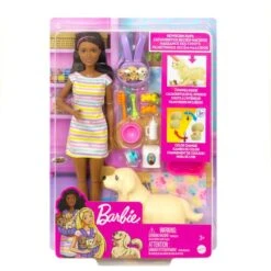 Mattel Barbie Puppe (brünett) Mit Hund Und Welpen -Spielwarenladen Mattel Barbie Puppe br nett mit Hund und Welpen@@1806321 6