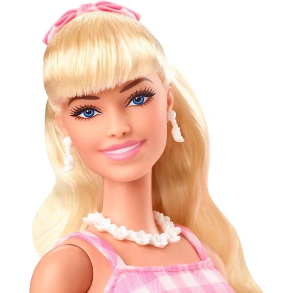 Mattel Barbie Signature The Movie - Margot Robbie Als Barbie Puppe Zum Film Im Rosa-weißen Karo-Kleid, Spielfigur – Bild 3