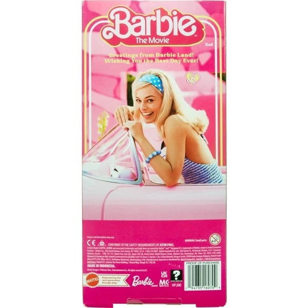 Mattel Barbie Signature The Movie - Margot Robbie Als Barbie Puppe Zum Film Im Rosa-weißen Karo-Kleid, Spielfigur – Bild 6