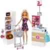 Mattel Barbie Supermarkt Und Puppe -Spielwarenladen Mattel Barbie Supermarkt und Puppe@@1ssmubc2