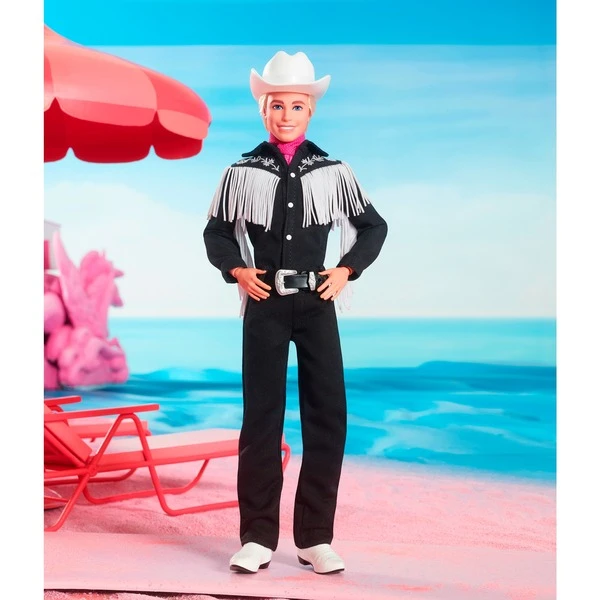 Mattel Barbie The Movie - Ken-Sammelpuppe Mit Schwarzem Cowboy-Outfit – Bild 2