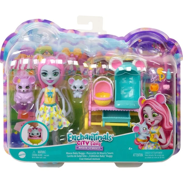 Mattel Enchantimals City Tails - Mausbuggy Puppe Und Zubehör, Spielfigur – Bild 5