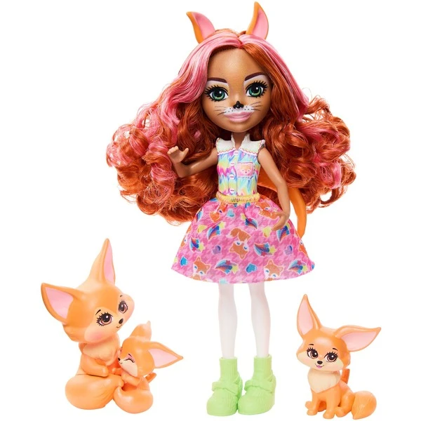 Mattel Enchantimals Filigree Fuchs Familie, Puppe 3 Mattel Enchantimals Filigree Fuchs Familie, Puppe