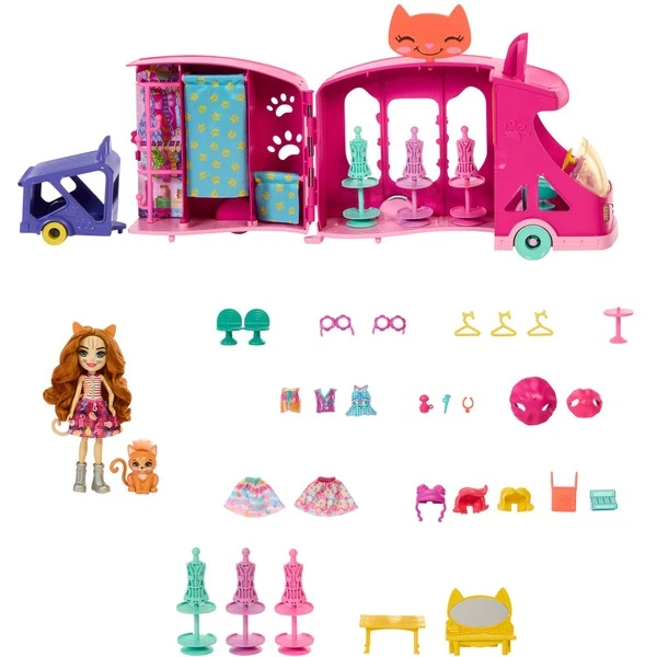 Mattel Enchantimals Modenschau-Mobil, Spielfahrzeug 4 Mattel Enchantimals Modenschau-Mobil, Spielfahrzeug – Bild 2