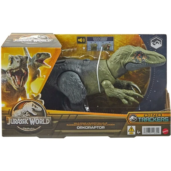 Mattel Jurassic World Wild Roar Orkoraptor, Spielfigur – Bild 6