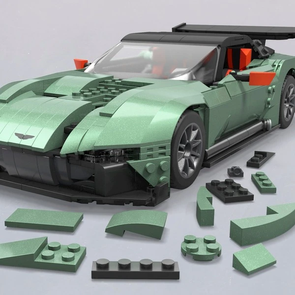 Mattel MEGA Hot Wheels Collector Aston Martin Vulcan, Konstruktionsspielzeug – Bild 4