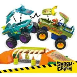 Mattel MEGA Hot Wheels Monster Trucks Mega-Wrex Knochen Crash Stuntbahn, Konstruktionsspielzeug -Spielwarenladen Mattel MEGA Hot Wheels Monster Trucks Mega Wrex Knochen Crash Stuntbahn Konstruktionsspielzeug@@1919358 1