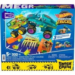 Mattel MEGA Hot Wheels Monster Trucks Mega-Wrex Knochen Crash Stuntbahn, Konstruktionsspielzeug -Spielwarenladen Mattel MEGA Hot Wheels Monster Trucks Mega Wrex Knochen Crash Stuntbahn Konstruktionsspielzeug@@1919358 6