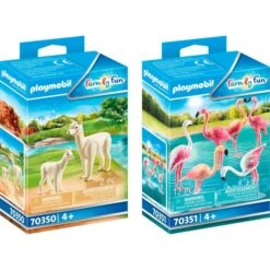 PLAYMOBIL 10119 Family Fun Set Alpaka Mit Baby Und Flamingos, Konstruktionsspielzeug