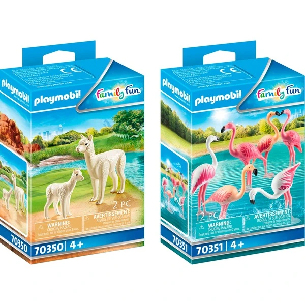 PLAYMOBIL 10119 Family Fun Set Alpaka Mit Baby Und Flamingos, Konstruktionsspielzeug